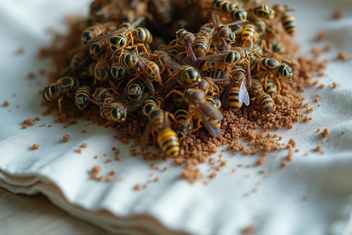 Comparison of paper wasp, bald-faced hornet and yellow jacket nests