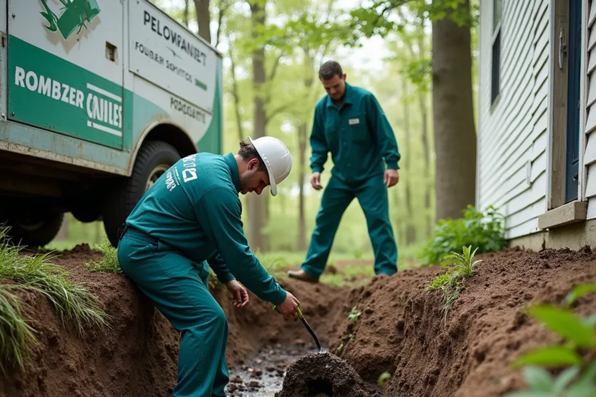 Floodplain home foundation and crawlspace near the Driftwood River in Edinburgh, IN