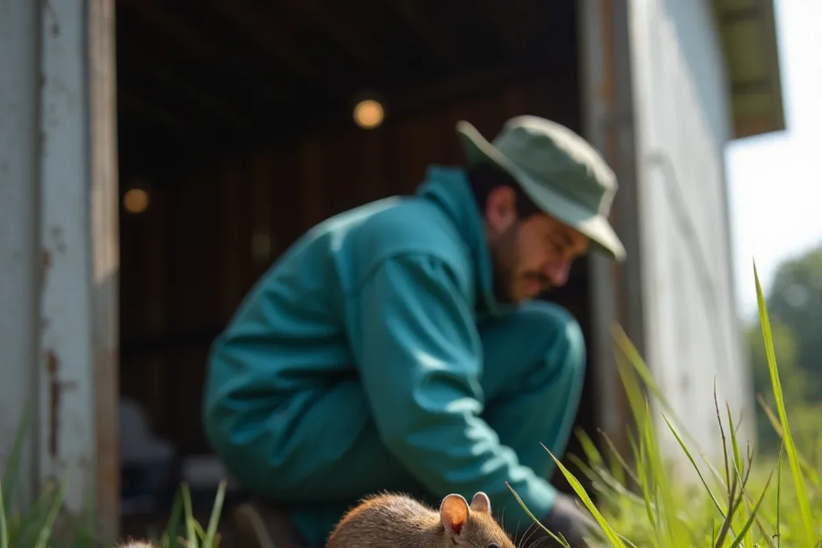 Rural Jackson County outbuilding where field mice take shelter after harvest