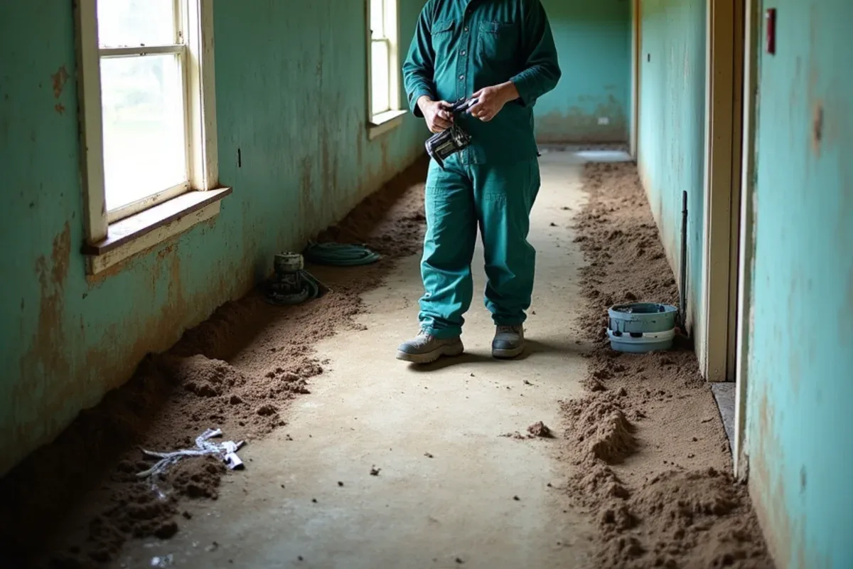 Older Jennings County farmhouse on a crawlspace foundation